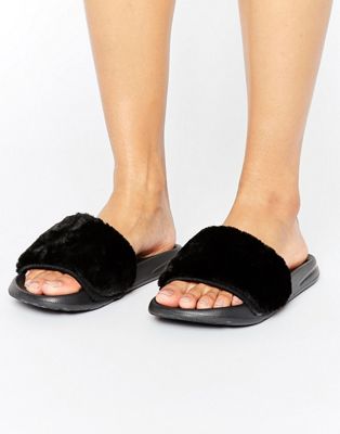 Truffle Fur Slider Sandal