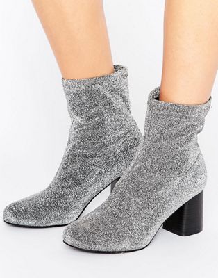glitter ankle boots