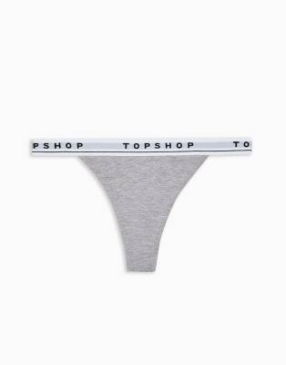 фото Трусики танга с фирменной отделкой topshop-многоцветный