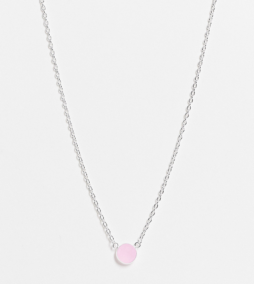 фото Цепочка из стерлингового серебра с розовым кварцем kingsley ryan-серебристый