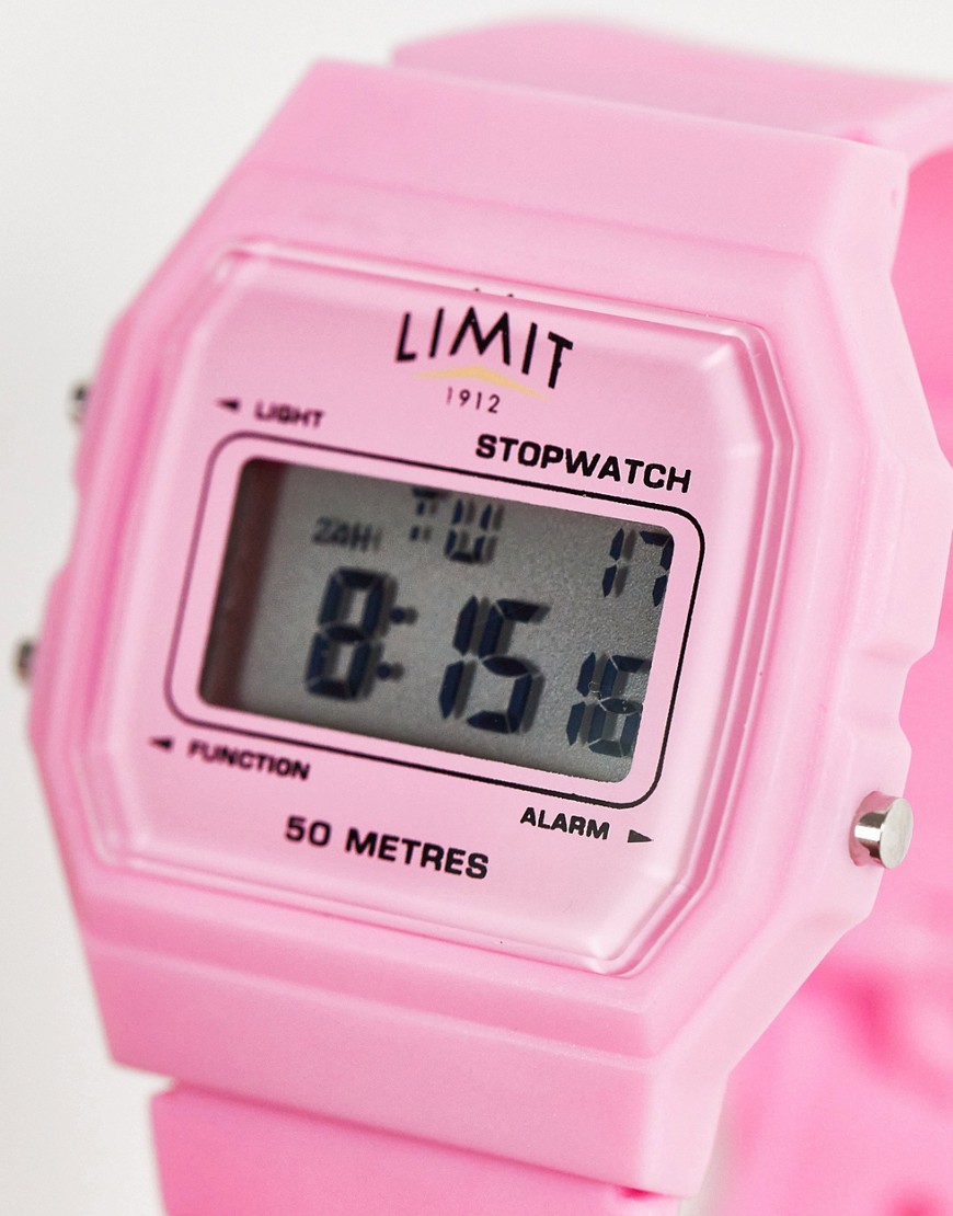 фото Цифровые часы розового цвета limit-розовый цвет