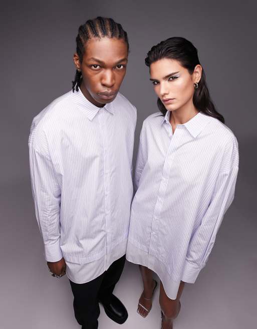 TSTM Unisex Limited Edition stripe double layer shirt