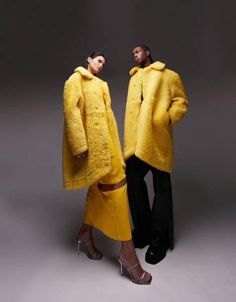 Yellow on sale coat womens