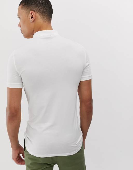 Tætsiddende polo i jersey fra ASOS DESIGN Tall, 2 af 4