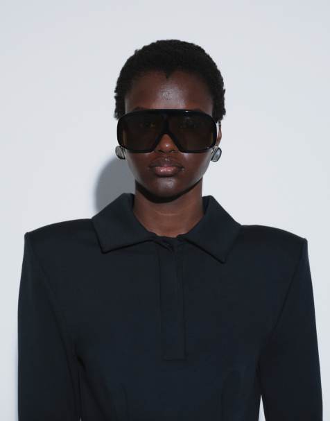 TTYA compact jersey polo in black - view 1