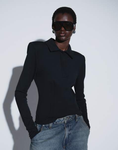 TTYA polo en jersey compact noir - view 1