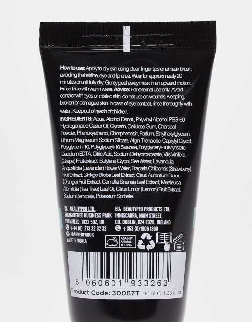 Tubo de mascarilla facial en arcilla de 40 ml de Barber Pro, 2 de 4
