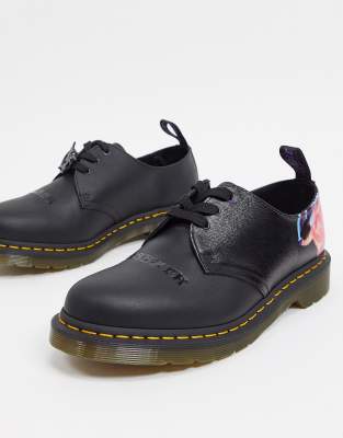 фото Туфли с 3 люверсами dr martens black sabbath 1461-черный