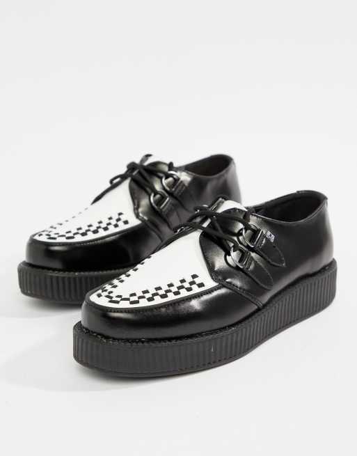 T.U.K D Ring Round Viva Leather Creepers