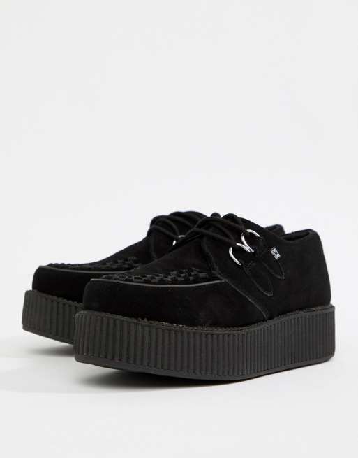 TUK Black Suede Viva Mondo Creeper Shoe