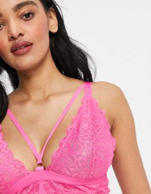 pink bralette
