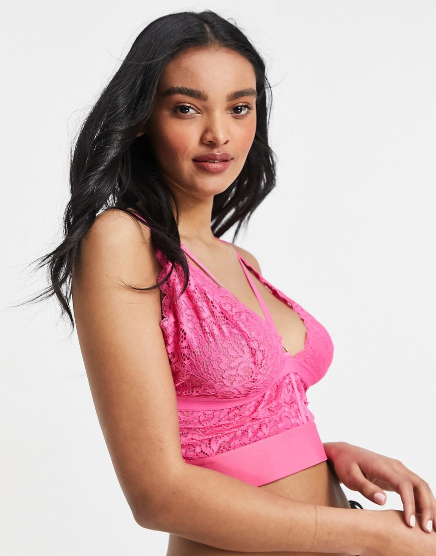 Tutti Rouge – Gia – Fylligare byst – Rosa bralette i spets-Pink
