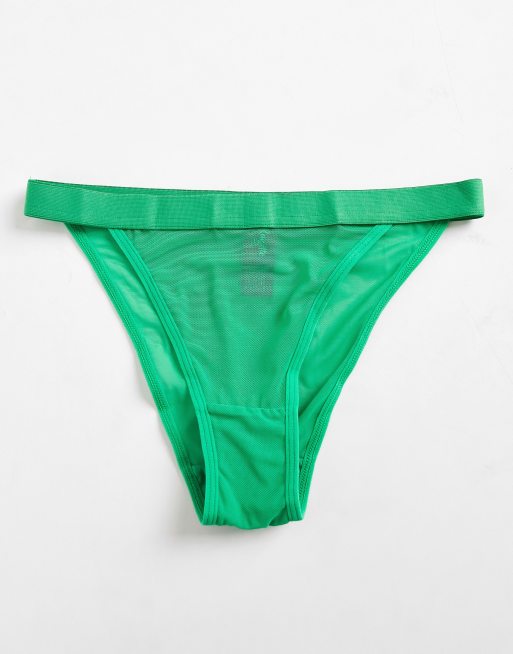 Calvin Klein - CK One - Tanga en coton - Noir