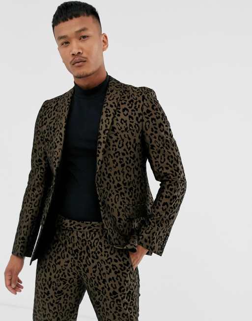 Tux Til Dawn - Skinny-fit cropped kostuum met luipaardprint, 3 van 3