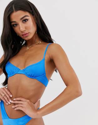electric blue swimsuit