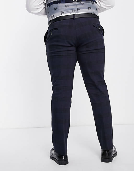 Twisted Tailor Anderson Skinny Suit Pants in Navy for Men Slacks and Chinos Formal trousers Mens Clothing Trousers Blue 