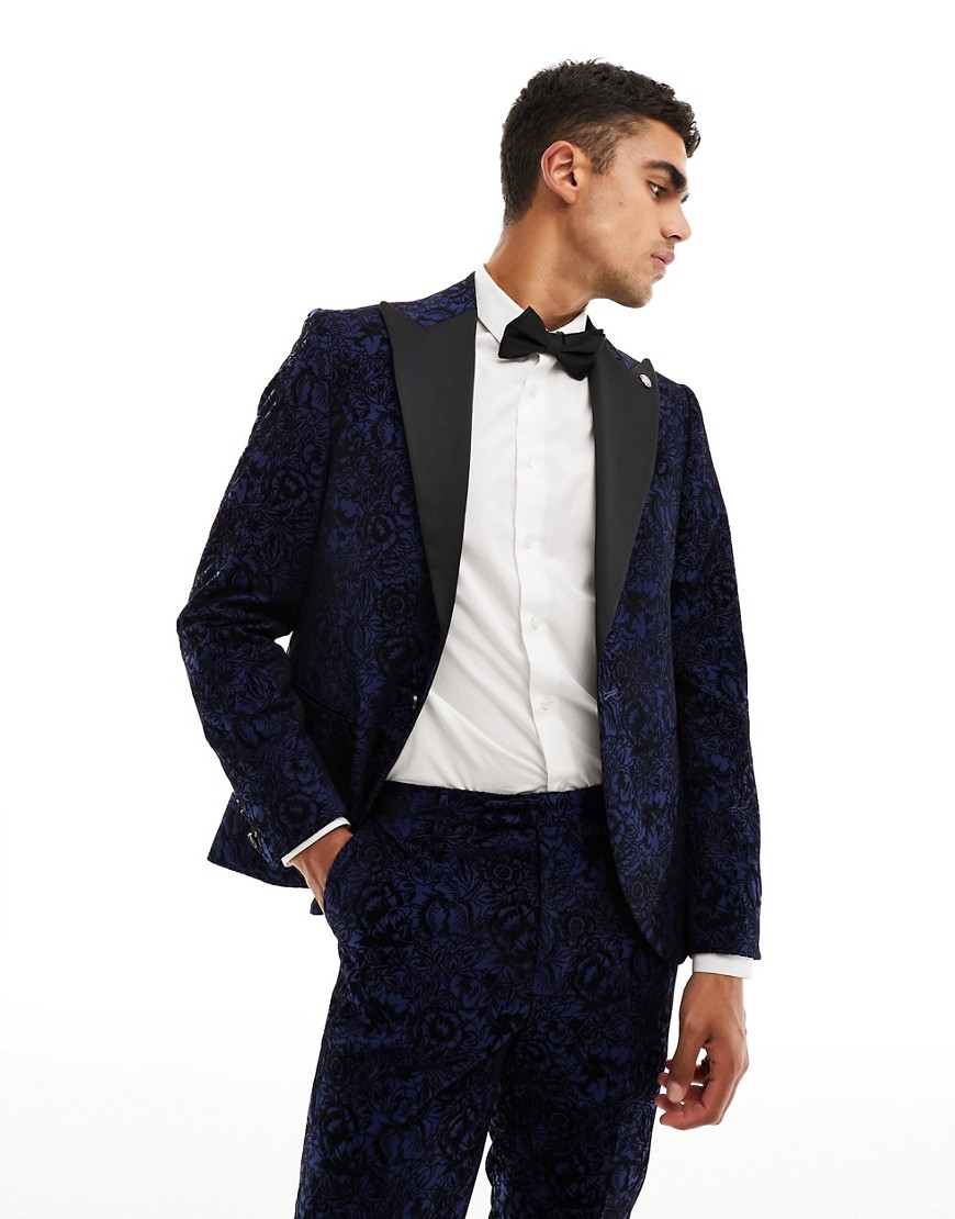 Twisted Tailor Arundati Suit Jacket In Navy