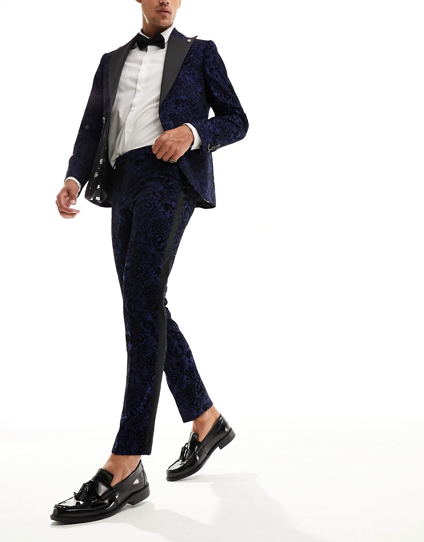 Twisted Tailor arundati suit trousers in navy