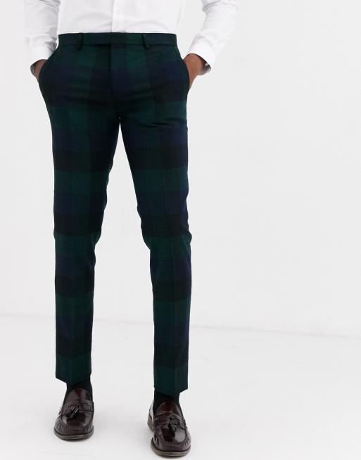 Twisted Tailor - Abito super skinny verde a quadri, 4 di 4