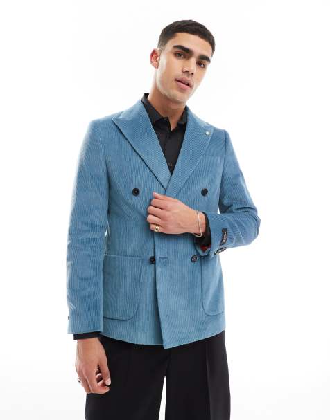 Twisted Tailor - Aston - Veste de costume d'ensemble ajustée à double boutonnage - Bleu - view 1