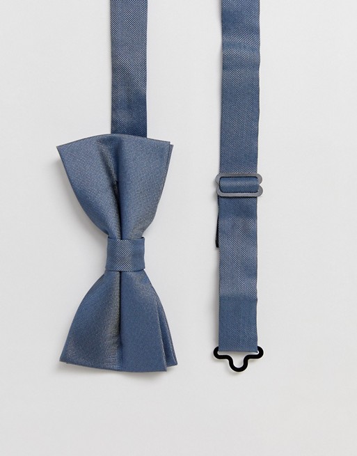 Twisted Tailor bow tie in blue stone | ASOS