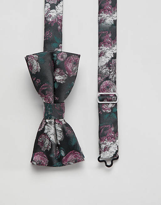 Twisted Tailor bow tie in pink floral jacquard | ASOS
