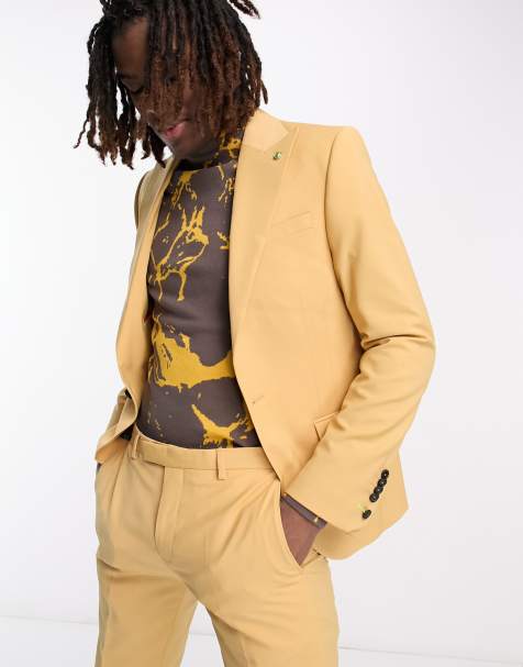 Twisted Tailor - Buscot - Giacca da abito giallo miele - view 1