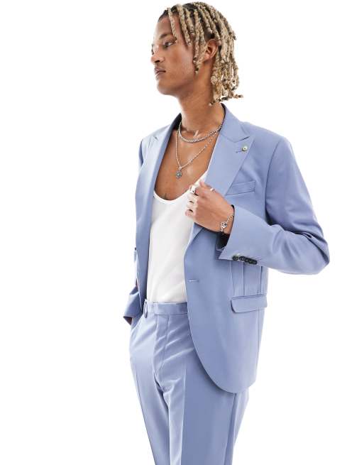 Twisted Tailor Buscot slim suit jacket in blue