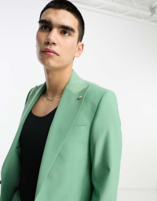 Twisted Tailor Buscot suit jacket in pistachio green