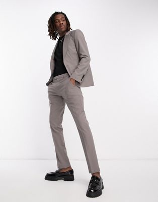 Twisted Tailor buscot suit trousers in mink grey - ASOS Price Checker