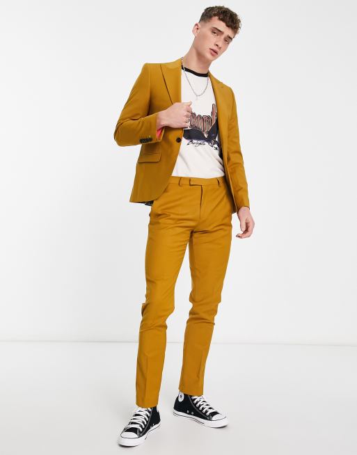 Mustard yellow dress store pants