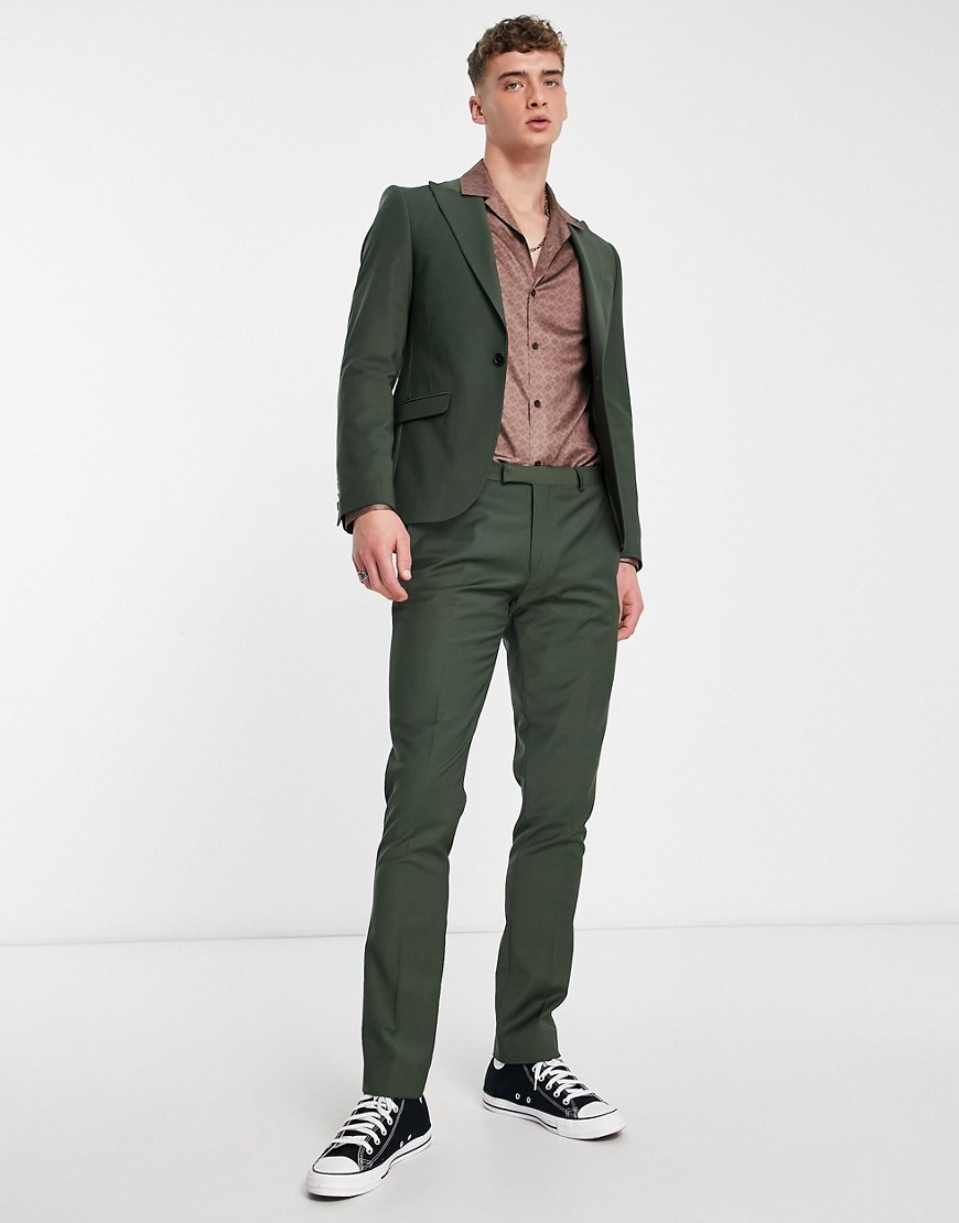Twisted Tailor buscot suit trousers in green