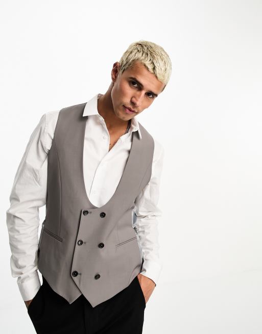 Scoop waistcoat outlet grey