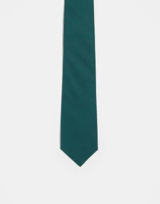 Buscot tie in forest green