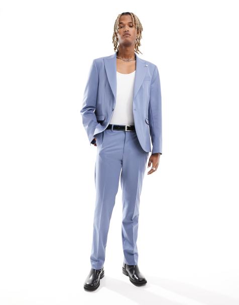 Twisted Tailor - Buscott - Pantaloni slim da abito blu - view 1