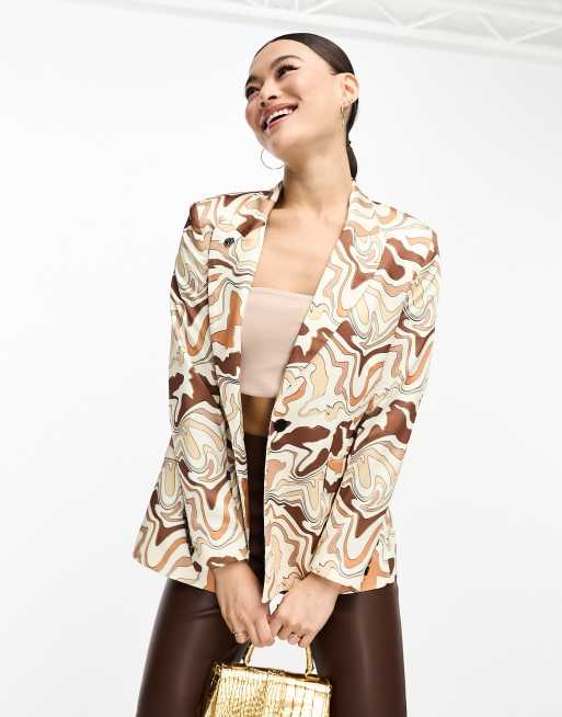 Twisted Tailor camo suit jacket in beige | ASOS