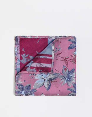 Carré De Poche Homme Jos A. Bank, Motif Paisley Multicolore En Mélange De Soie