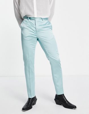Twisted Tailor draco straight fit suit trousers in mint green