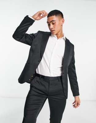 Twisted Tailor Draco suit jacket in black - ASOS Price Checker