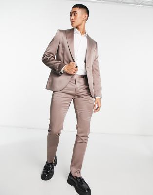 Twisted Tailor draco suit jacket in champagne - ASOS Price Checker