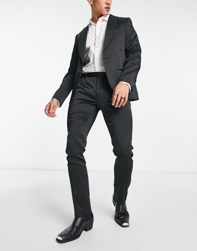 Twisted Tailor - draco suit trousers in black