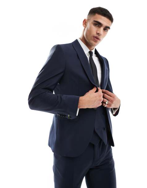 Twisted Tailor Ellroy suit jacket in navy (part of a set) - view 1