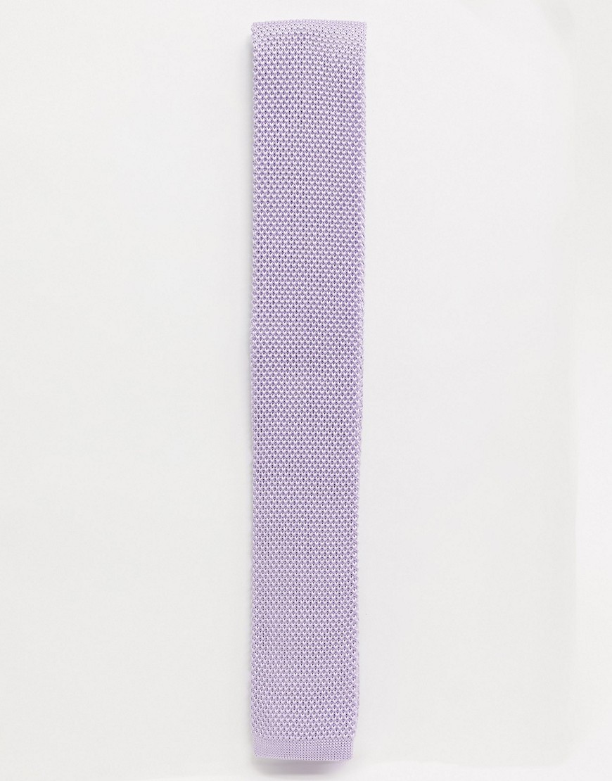 Twisted Tailor - Gebreide stropdas in lila-Paars