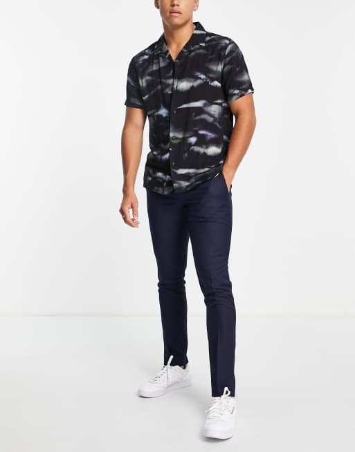 Twisted Tailor - Hemmingway - Marineblå skinny-habitbukser