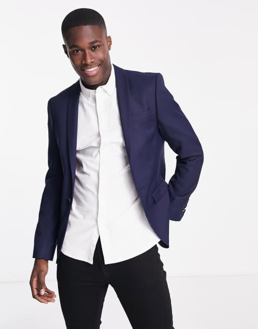 Twisted Tailor Hemmingway skinny suit jacket in navy ASOS