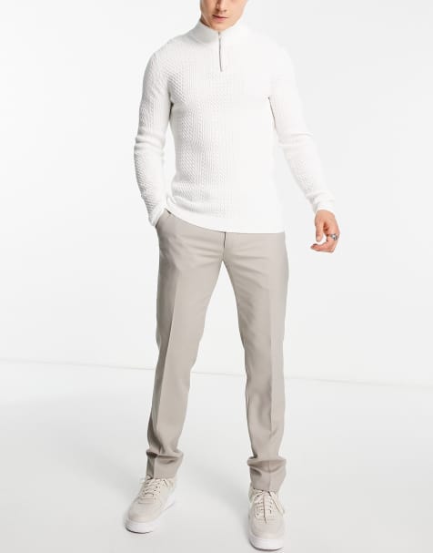 Twisted Tailor Hemmingway skinny suit trousers in beige - view 1