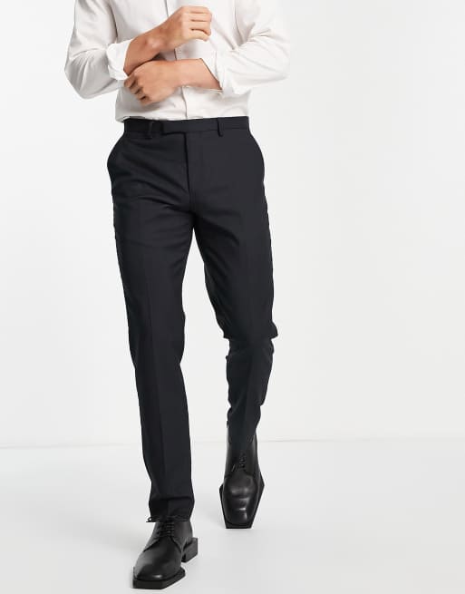 Twisted Tailor – Hunter – Svarta snäva kostymbyxor