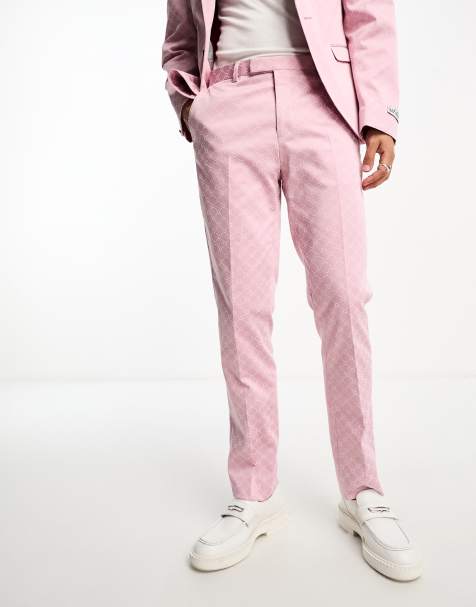 Twisted Tailor kei suit trousers in dusty pink - view 1