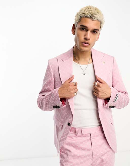 Twisted Tailor - Kei - Veste de costume - Rose sombre