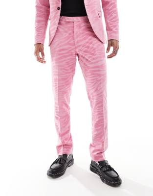 Twisted Tailor Twisted Tailor Magnussen skinny trouser in Pink